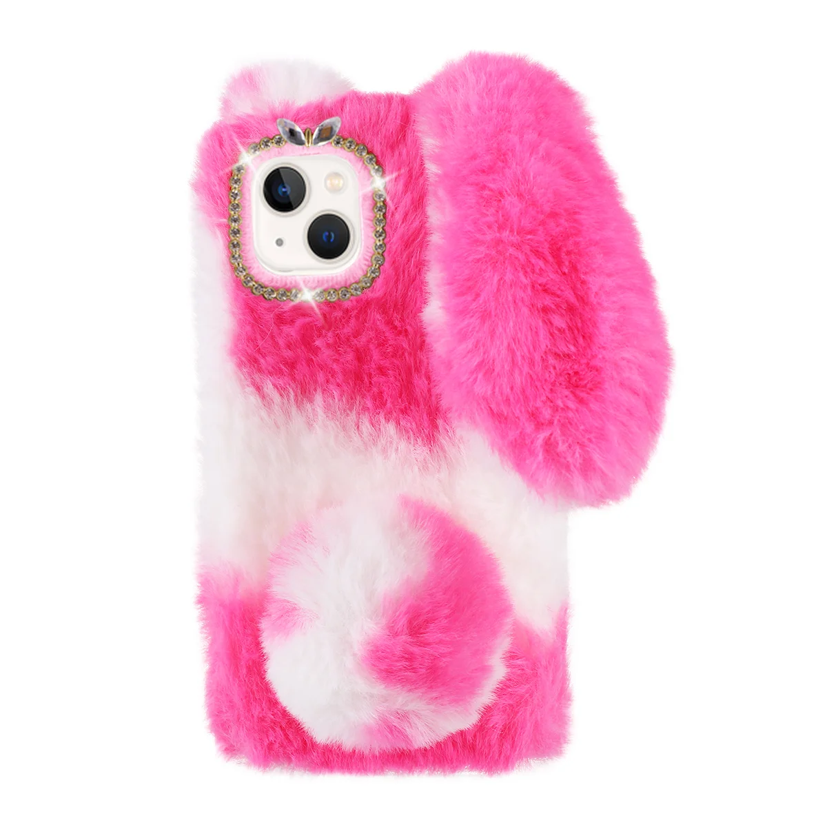

Phone Cover Protector Winter Warm Decorative Adorable Phone Cover Fluffy Phone Shell Compatible for IPhone 13 Mini