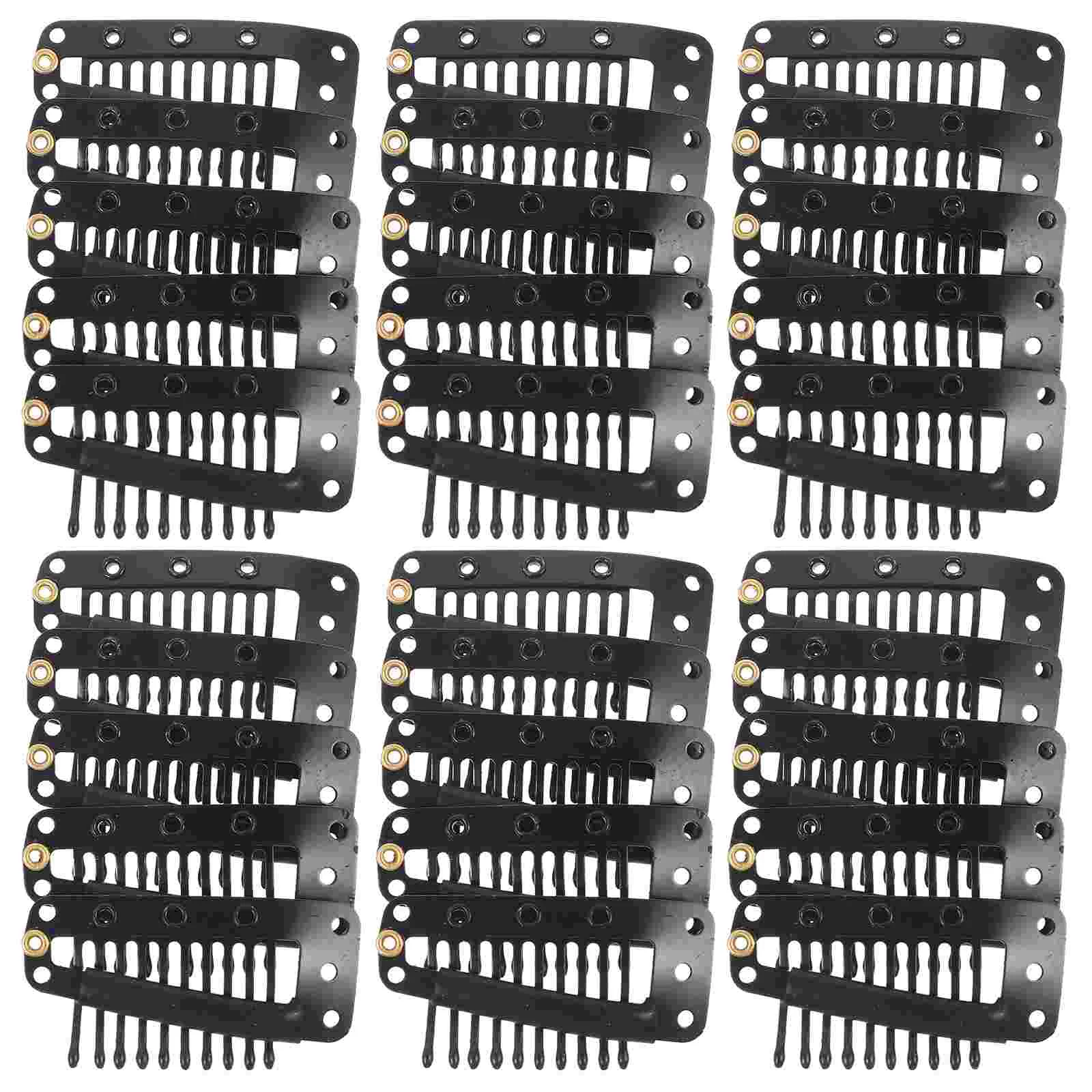 

50pcs Windproof Clips Metal Snap Clips Portable Hair Extension Comb Hairpin