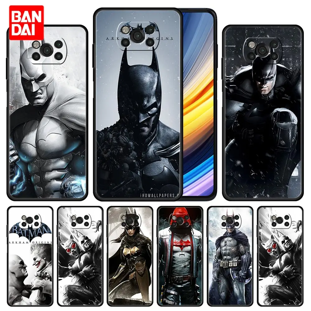 

Cover Case for Xiaomi Mi Poco X3 NFC F3 11t 11Lite M3 X3 Redmi Note 10s 10t 9t 11Pro+ K40 Pro Plus Cell Soft Arkham Batman