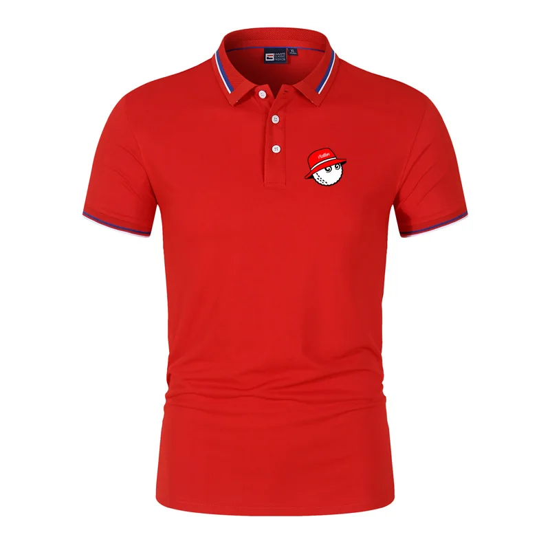 Golf Shirts for Men Summer Men's Polo Shirt Casual Stand-up Collar Slim Breathable T-shirt Golf Fashion Men's Short Sleeves Tops