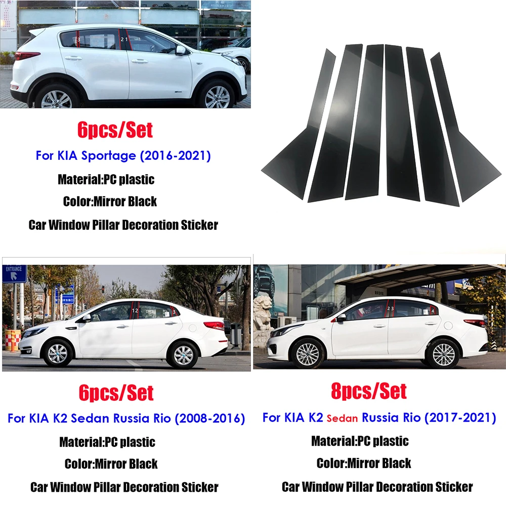 

Наклейка на окно автомобиля для Kia Seltos Carnival K2 RIO Optima Sportage Cerato Forte SOUL Pegas Sorento CADENZA CARENS Carnival