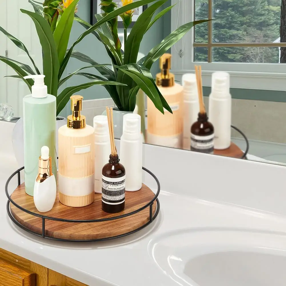 Поднос вращающийся на 360 градусов для кухни и ванной комнаты поднос приправ мыла