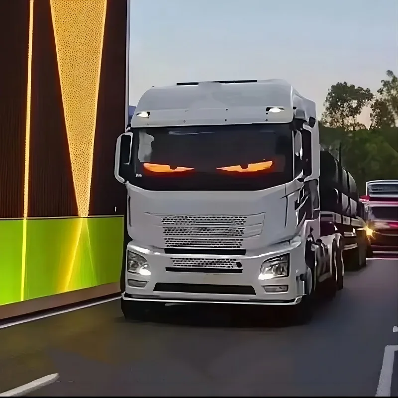 Гибкий лобовое стекло для автомобиля грузовика дисплей мигающие глаза