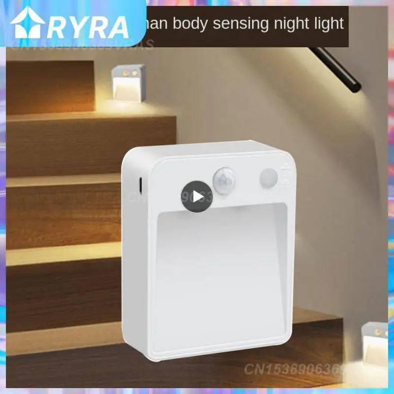 

Aisle Light Battery Powered White Human Body Induction Night Light Build-in Light Sensor Induction Constant Light Wireless