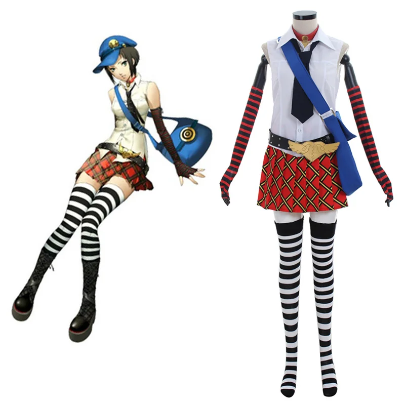 

Persona 5 Marie Cosplay Costume Marie Uniform Set Plus Socks Gloves Hat Bag Full Set Halloween Ladies Anime Role Set