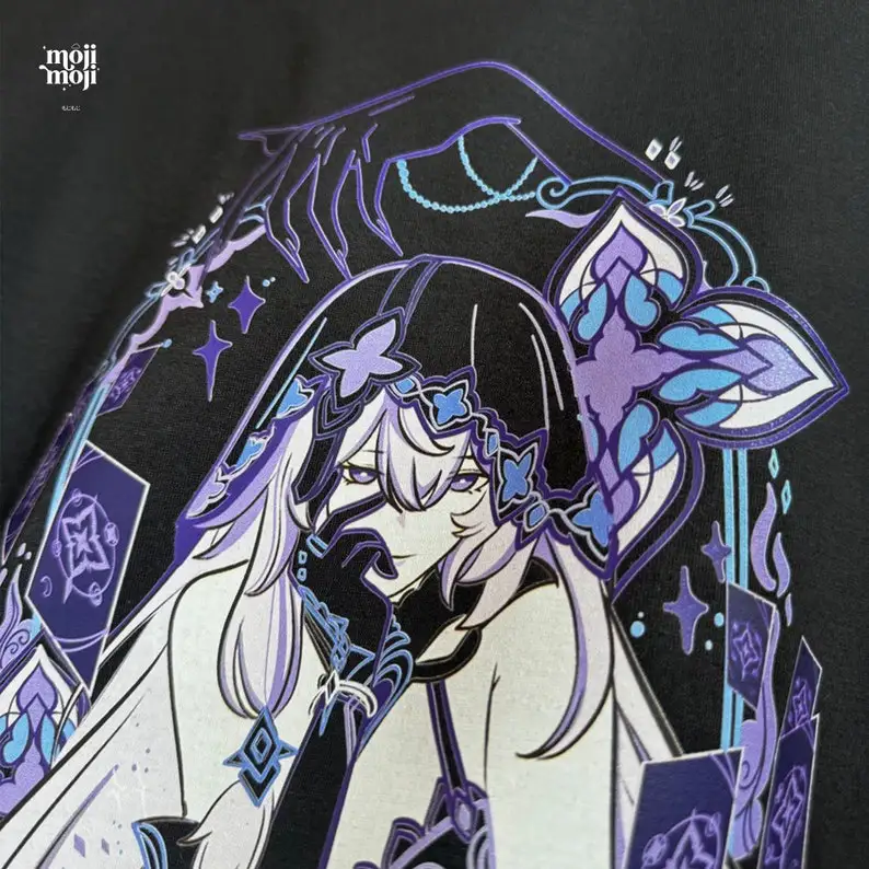 Рубашка с изображением черного лебедя Honkai Star Rail