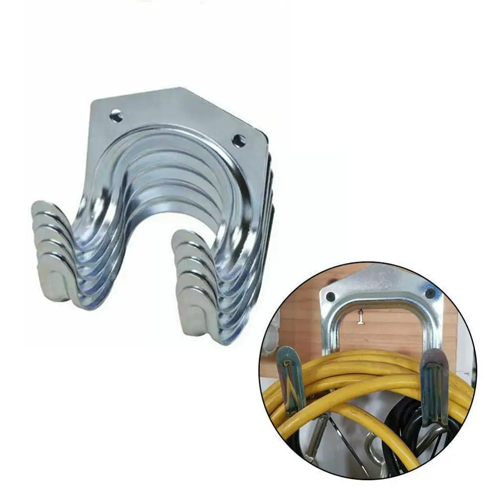 

5Pcs Steel Hanger Hooks Set Tools Clip Garage Brooms Garden Shovels, Hooks For Hanging Hanging Wall Shed Bracket Tool P1K6