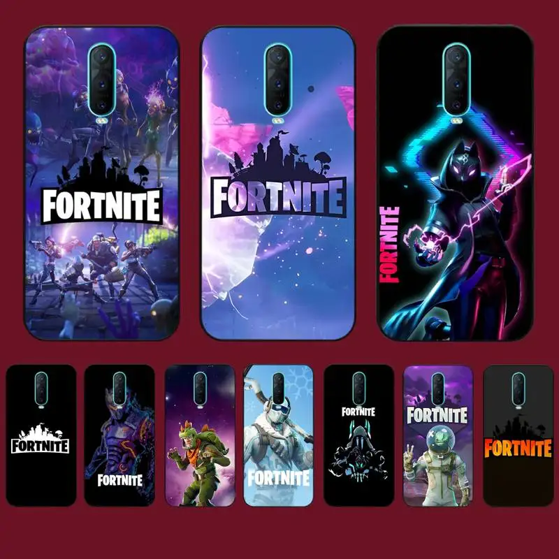 

Cartoon Battle Royales F-Fortnites Phone Case for Vivo Y91C Y11 17 19 17 67 81 Oppo A9 2020 Realme c3