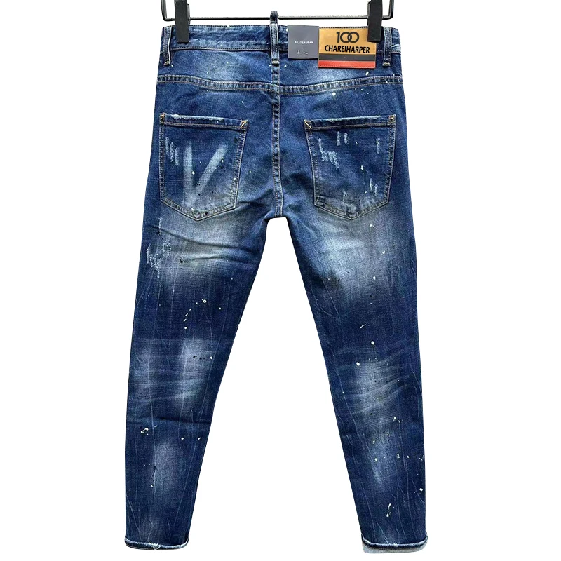 Уличная мода 100 мужские джинсы chareiharпер Модные подвесные украшения качели с