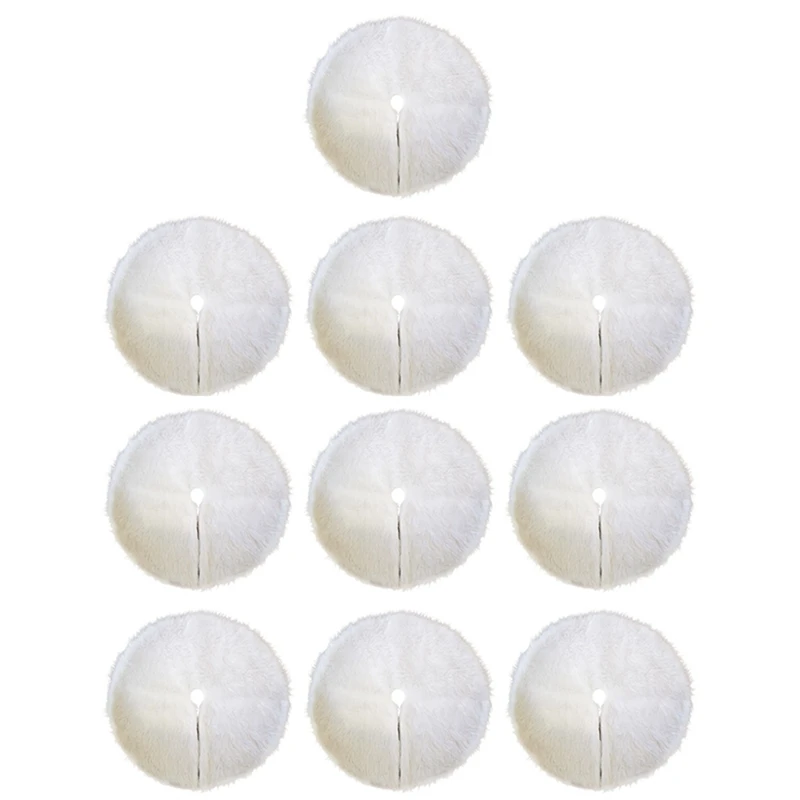 

10X Christmas Tree Skirt Christmas Tree Seat Cushion Bottom Cover,78Cm