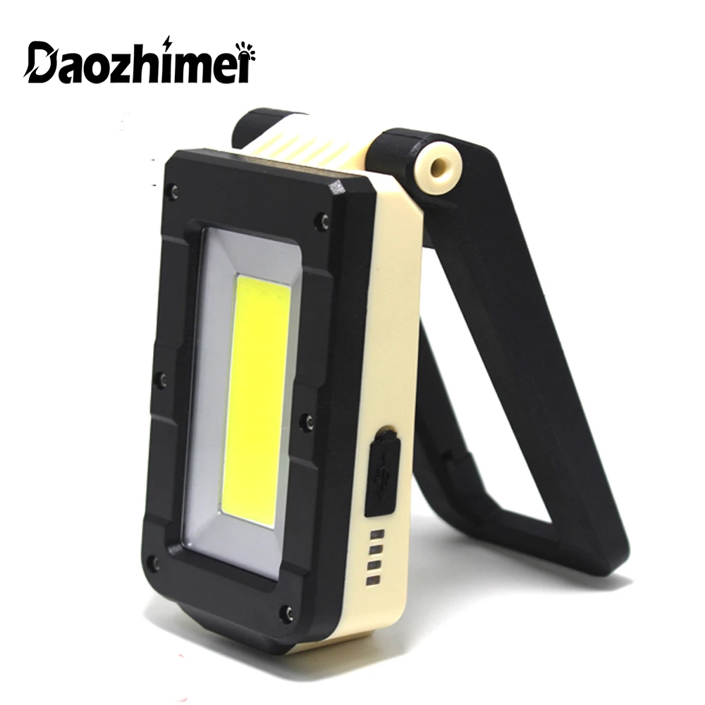 Мощный рабочий свет COB XPG светодиодный фонарик USB перезаряжаемый фонарь для