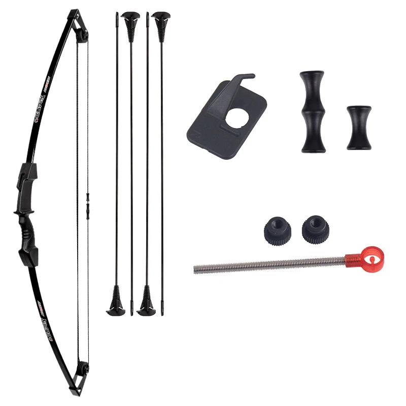 

Bow and arrow set archery 18 lb recurve bow youth adult outdoor sports practice straight bow longbow set children shooting