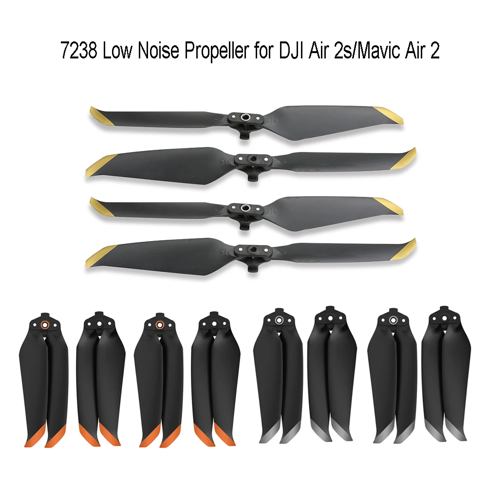 

Low Noise 7238 Propeller Props Quick-Release 7238F Drone Blade Propellers for DJI Air 2s/Mavic Air 2 Accessories