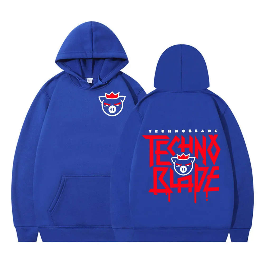 

Technoblade Merch Print Hooded Sweatshirt Women Men Clothes Casual male Hoodie Oversized Loose Streetwear Pullovers Unisex