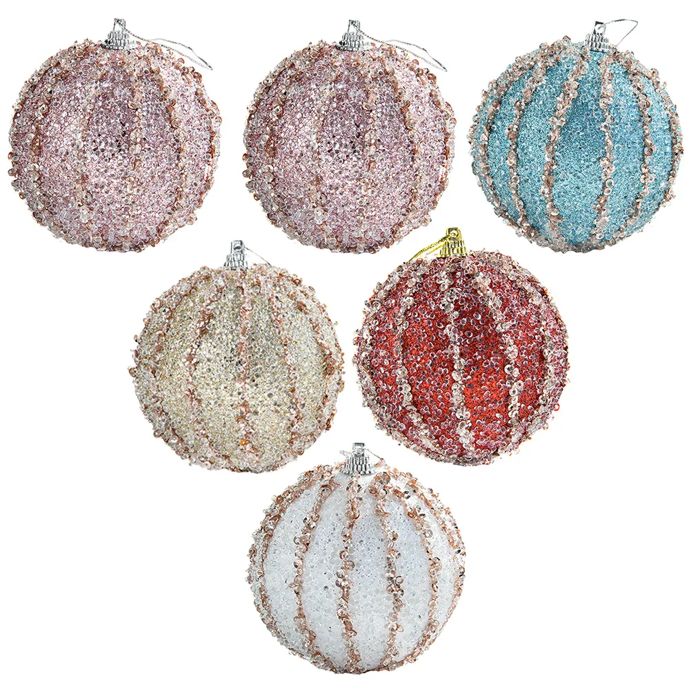 

6 шт., декоративные подвесные шары для ёлки
