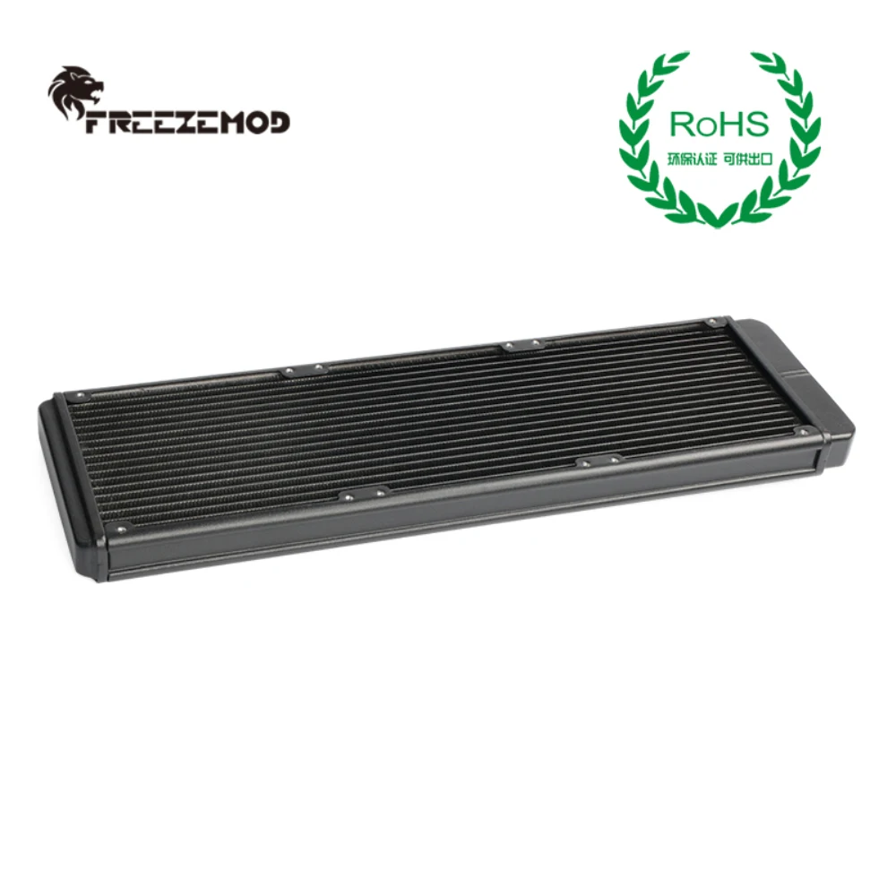 

FREEZEMOD 360mm Water-cooled Aluminum Radiator 17 Crest Fins G1/4Threaded Mouth Close ROHS Certification SR-L360G14