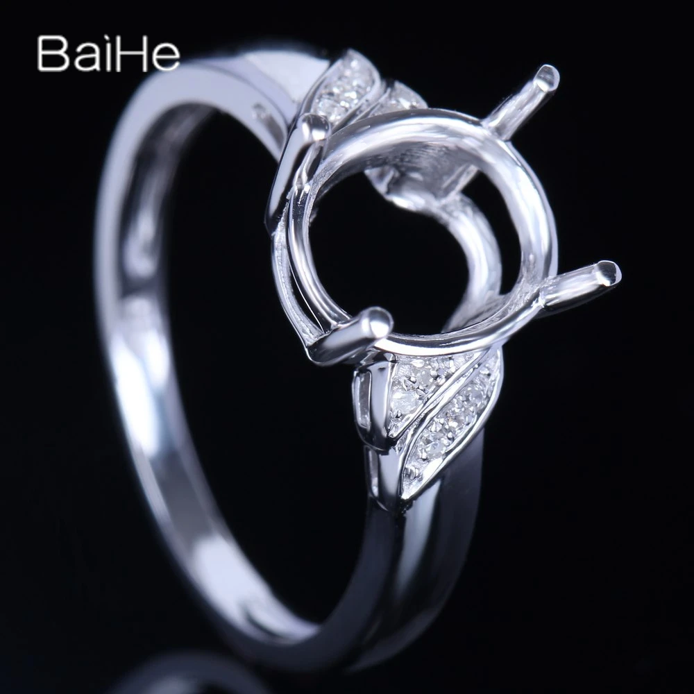 HALVMONTERT КОЛЬЦО ИЗ БЕЛОГО ЗОЛОТА 10К С ОВАЛЬНЫМ ЖЕМЧУГОМ ДЛЯ ЖЕНЩИН И МУЖЧИН ВЫСОКОГО КАЧЕСТВА ИЗДЕЛИЙ ИЗ ДРАГОЦЕННЫХ МЕТАЛЛОВ BAIHE.