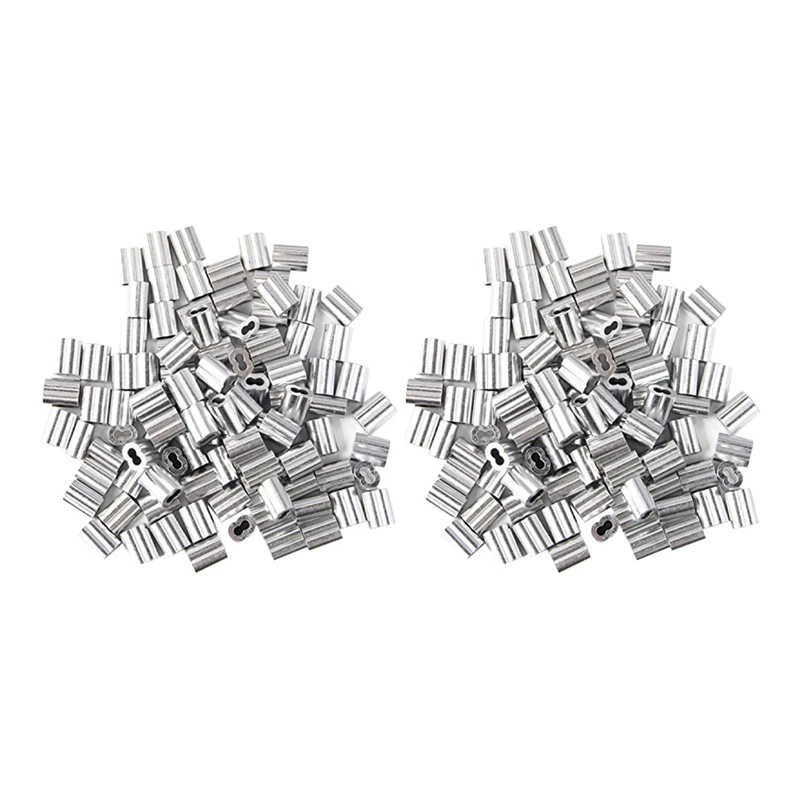 

JFBL Hot 240X Aluminum Crimping Loop Sleeve For 2Mm Diameter Wire Rope And Cable