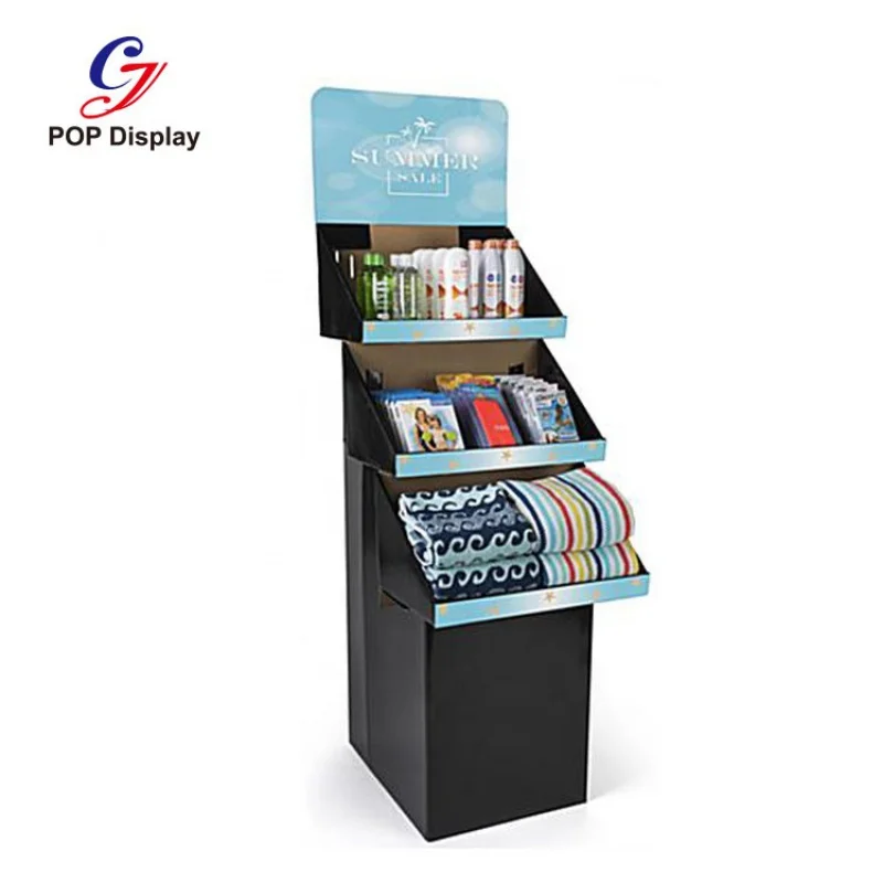 

Custom Display Cardboard Portable Corrugated Paper Rack Shelf Stand For Magazine Comic Book Box