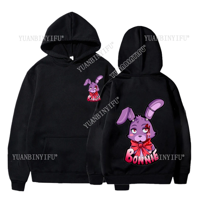 Фото Новое поступление, Harajuku Fashion Fnaf 2, Animatronics, осенний пуловер с капюшоном Five Nights, унисекс, крутая уличная мода №3