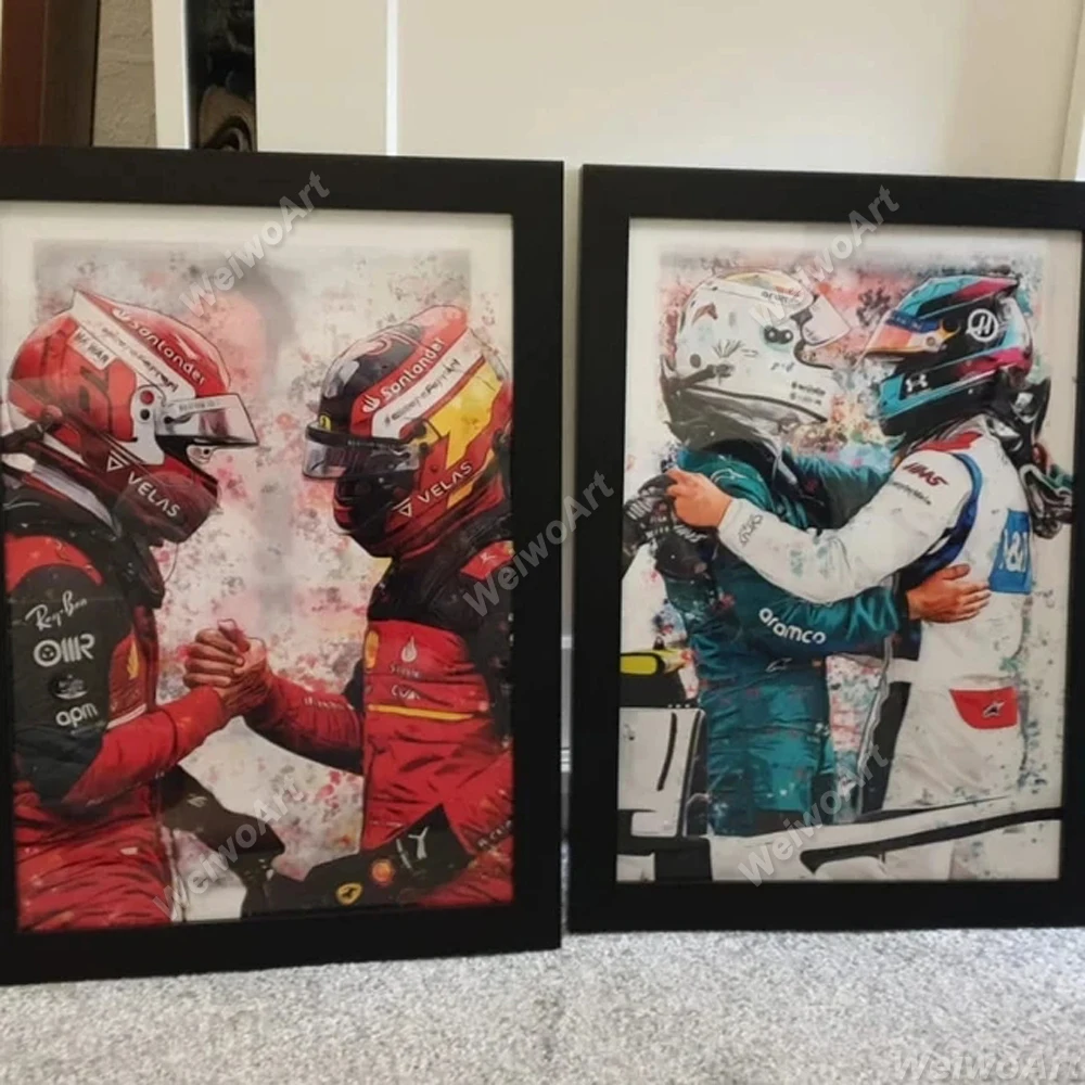 Формула 1 плакат для водителя F1 гоночный автомобиль Холст принты живопись