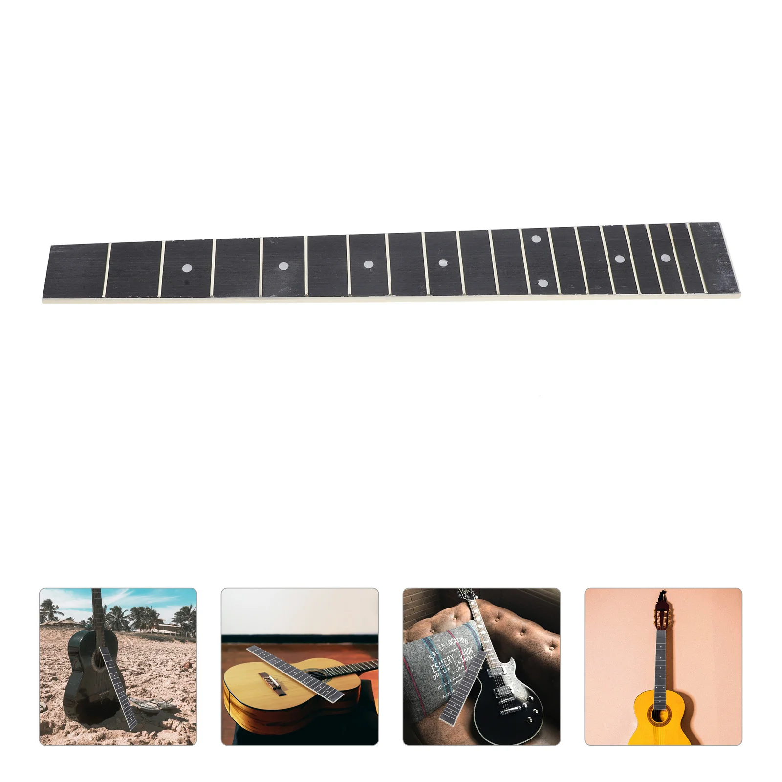 

Wooden Fingerboard Guitar Acoustic Creative Plate Violin Portable Accessory Technical Fretboard Ukulele Replacement