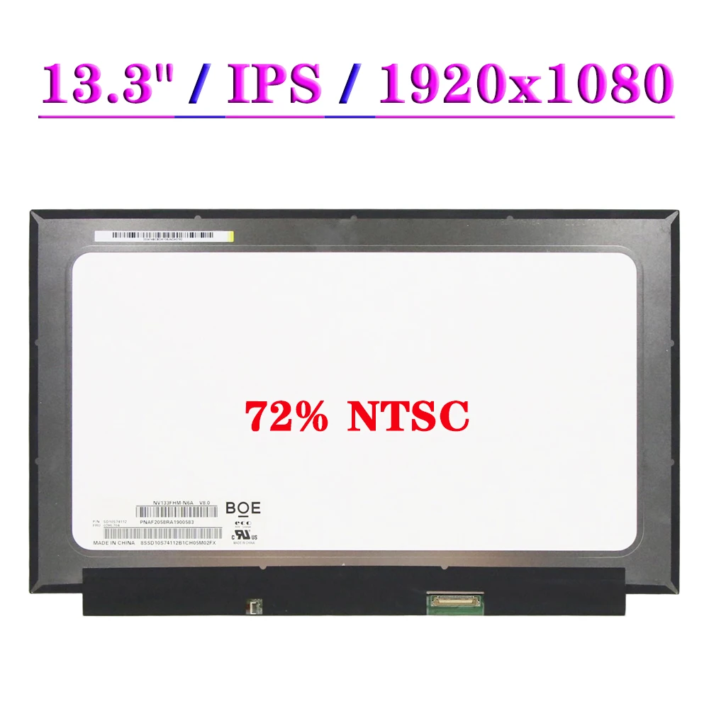 

NV133FHM-N6A B133HAN05.A LP133WF7-SPB1 FRU: 02HL704 30 edp 1920 × 1080
