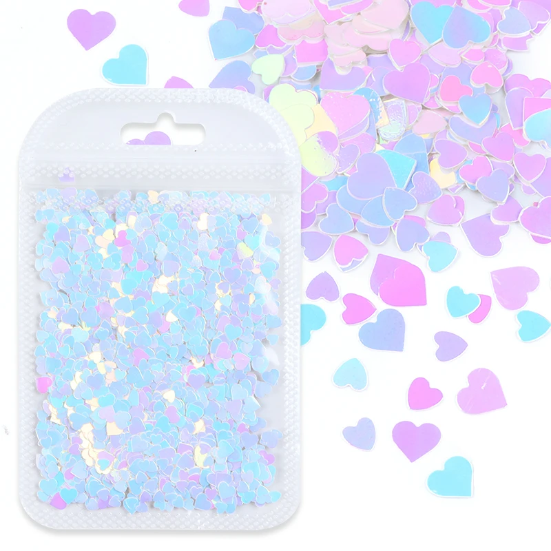

Love Heart Resin Sequins Shiny Mermaid Glitter For Epoxy Resin Filling Accessories Silicone Mold Resin Filler Crystal Crafts DIY