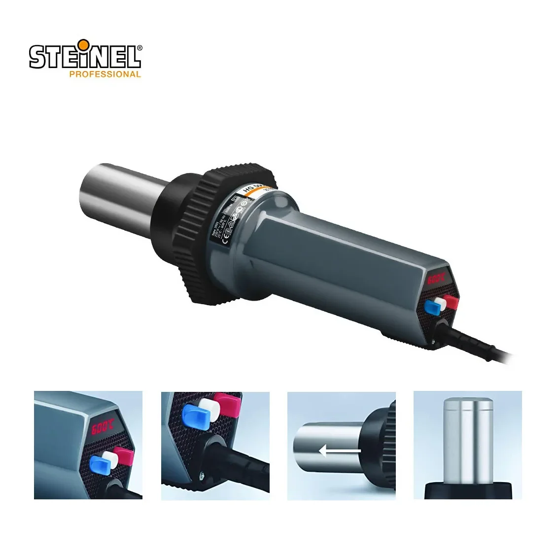 Steinel HG5000E Нагревательный пистолет IntelliTemp со светодиодным дисплеем температуры 3400