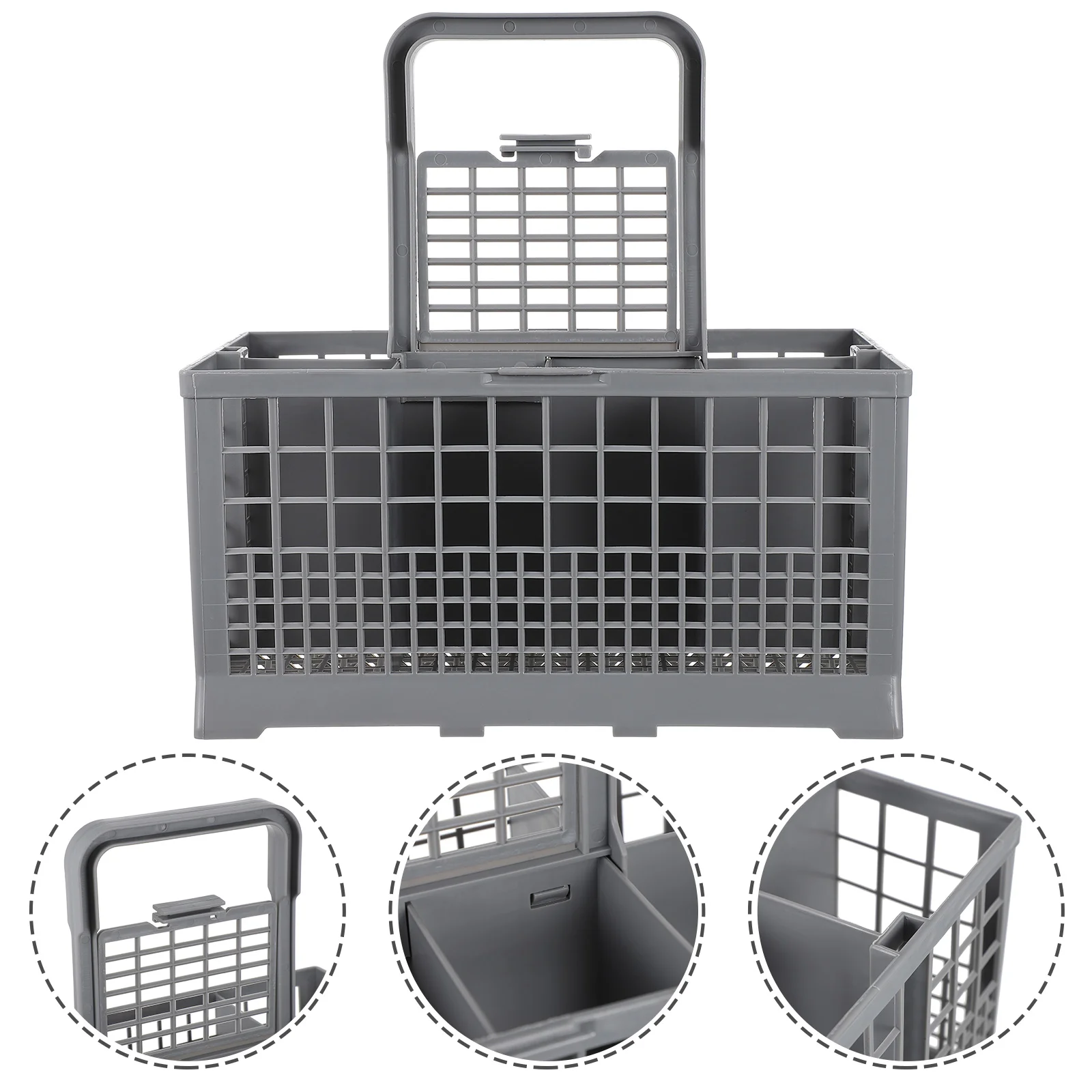 

Dish Rack Dishwasher Replacement Basket Accessory Tableware Draining Utensils Cutlery Storage Abs