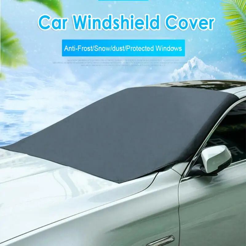 

Car Snow Cover Windshield Cover Magnetic Car Windshield Snow Cover Winter Ice Frost Guard Sunshade Protector General Car Cover