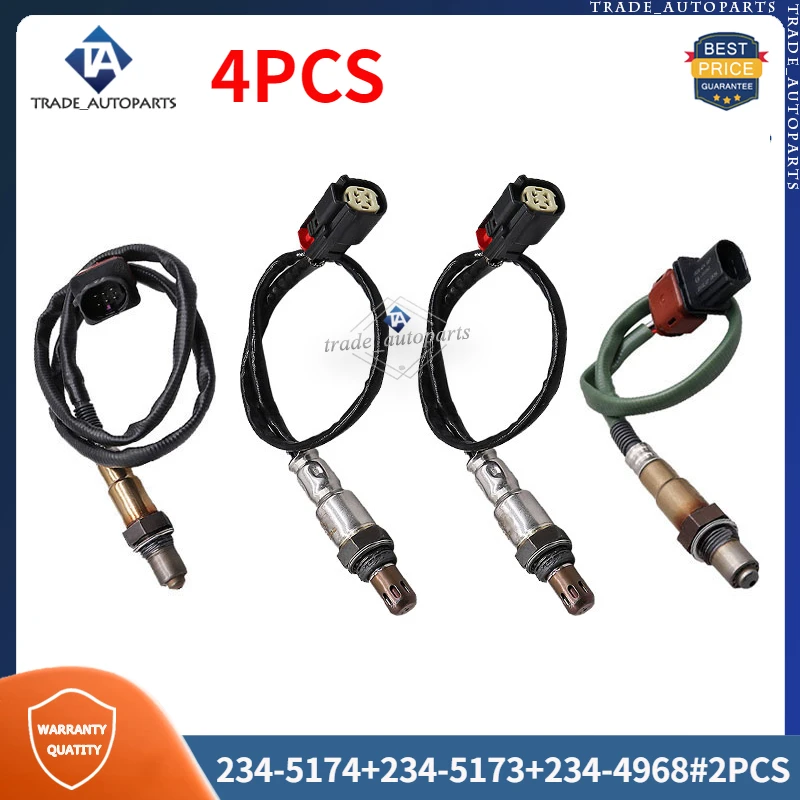 234-5174 234-5173 234-4968 FL3Z9G444B Lambda датчик кислорода O2 4 шт. для 2015 2016 2017 Ford F-150 2.7L V6 E1GZ9F472B