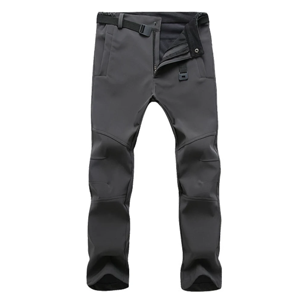 Top Quality 2022 Outdoors Autumn Winter Thicken Fleece Thermal Warm Soft Shell Stretch Waterproof Military Trousers Men