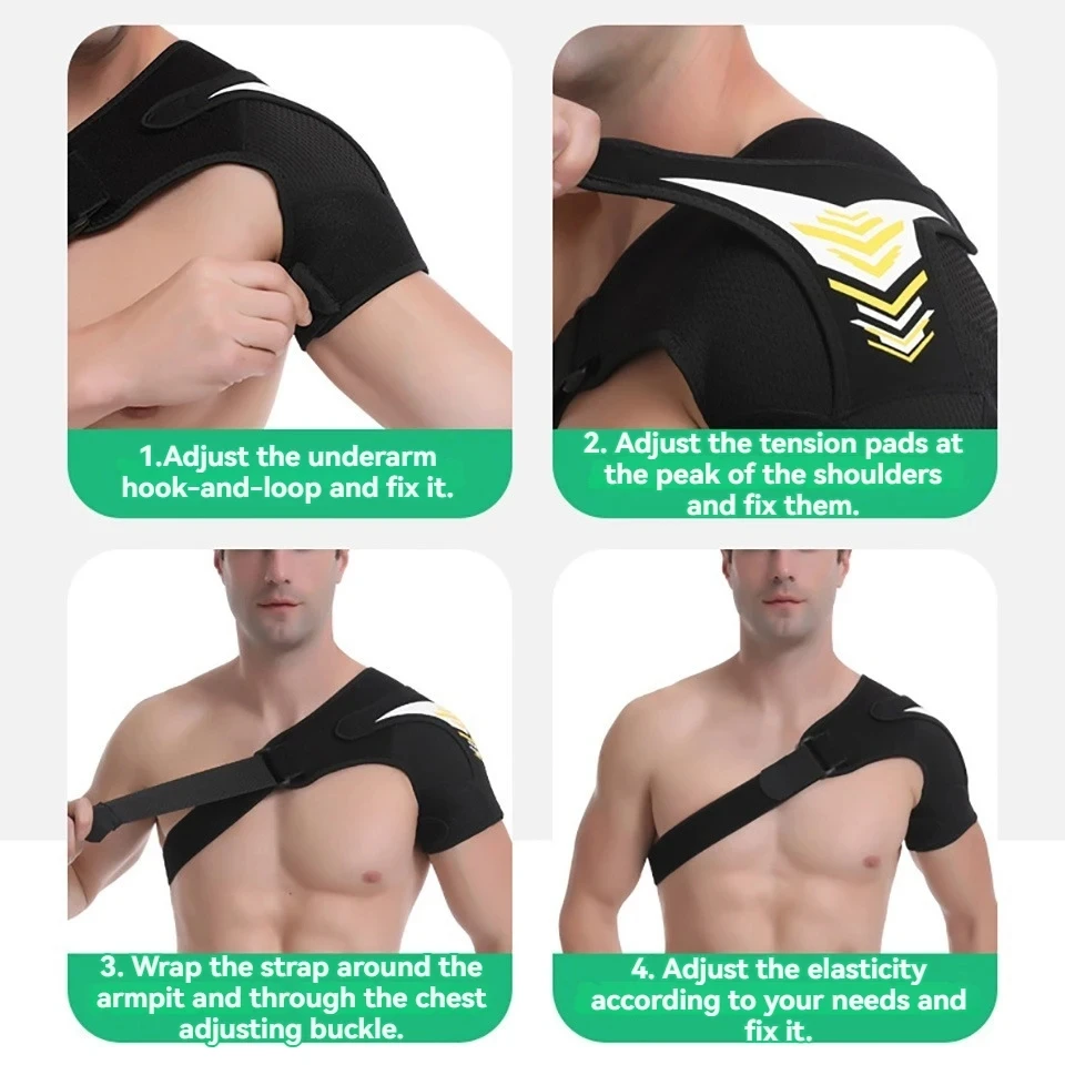 Loogdeel Регулируемая защита для плеч унисекс Спортивные дышащие противоскользящие