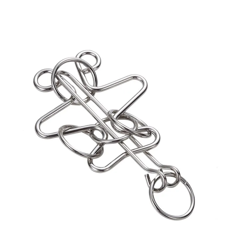 Волшебная Головоломка из металлической проволоки в форме калабаша, головоломка для мозга, игра для взрослых и детей, начальный уровень Волшебная Головоломка из металлической проволоки в форме калабаша, головоломка для мозга, игра для взрослых и детей, начальный уровень