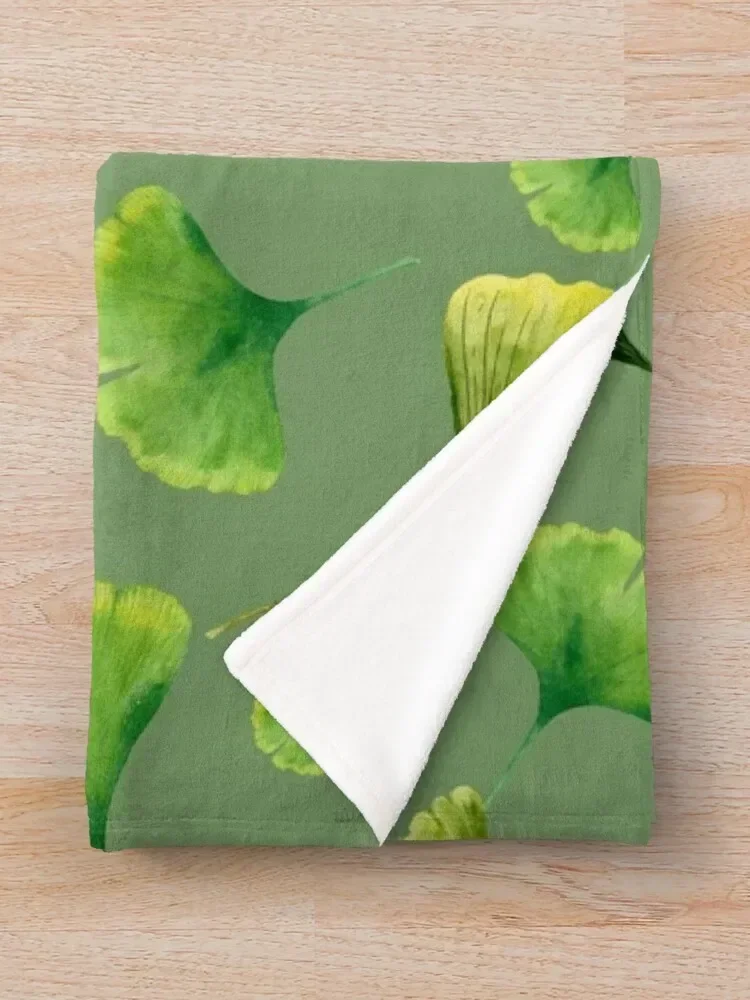 Одеяло с листьями гинкго теплое зимнее одеяло для пикника летние одеяла