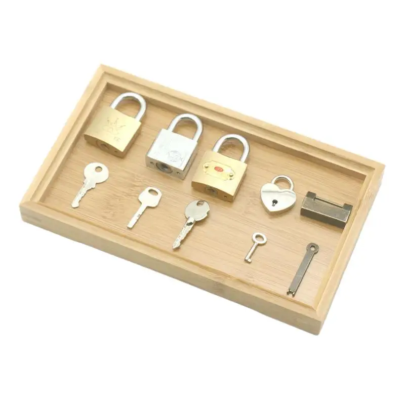 

Ключи Монтессори с блокировкой, развивающие сенсорные игрушки для детей, 3 года, сенсорные материалы, игрушки Монтессори