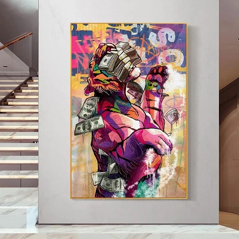 

Hd Prints Picture Modern Home Decor Graffiti Poster Wall Artwork Pop Streets Watercolor Canvas Painting For Living Room Modular