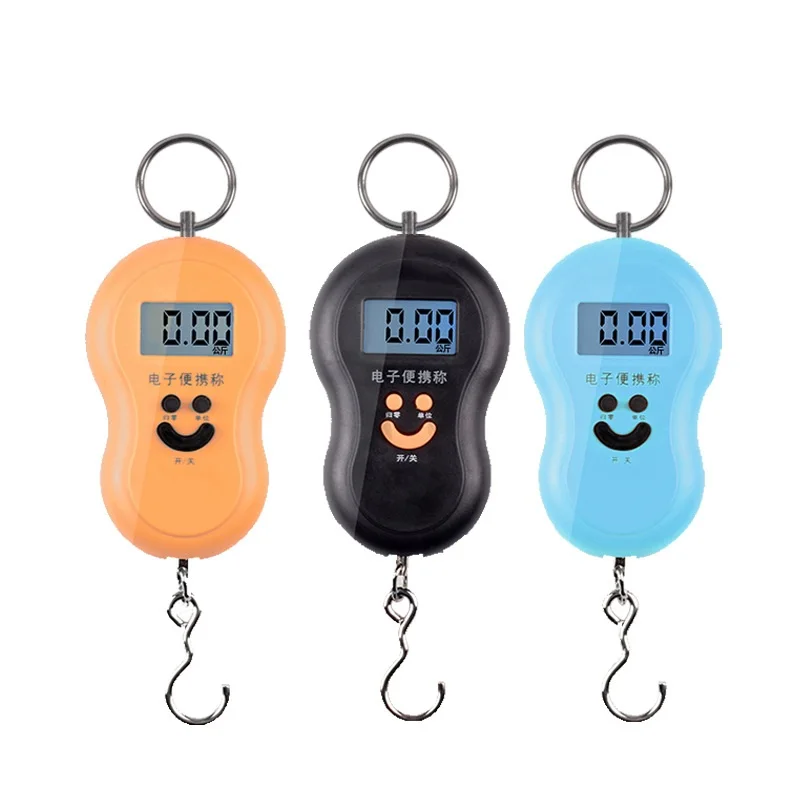 

Mini 50Kg/10g Portable LCD Display Luggage Fishing Hook Electronic Weight Digital Scale Pocket Weighing Hanging Scale