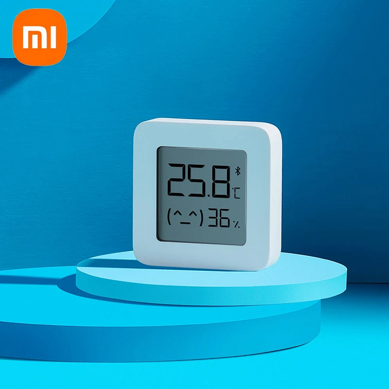 

Bluetooth-термометр Xiaomi Mijia 2, умный электрический цифровой гигрометр с беспроводной ручкой, датчик влажности, работает с приложением Mi Home