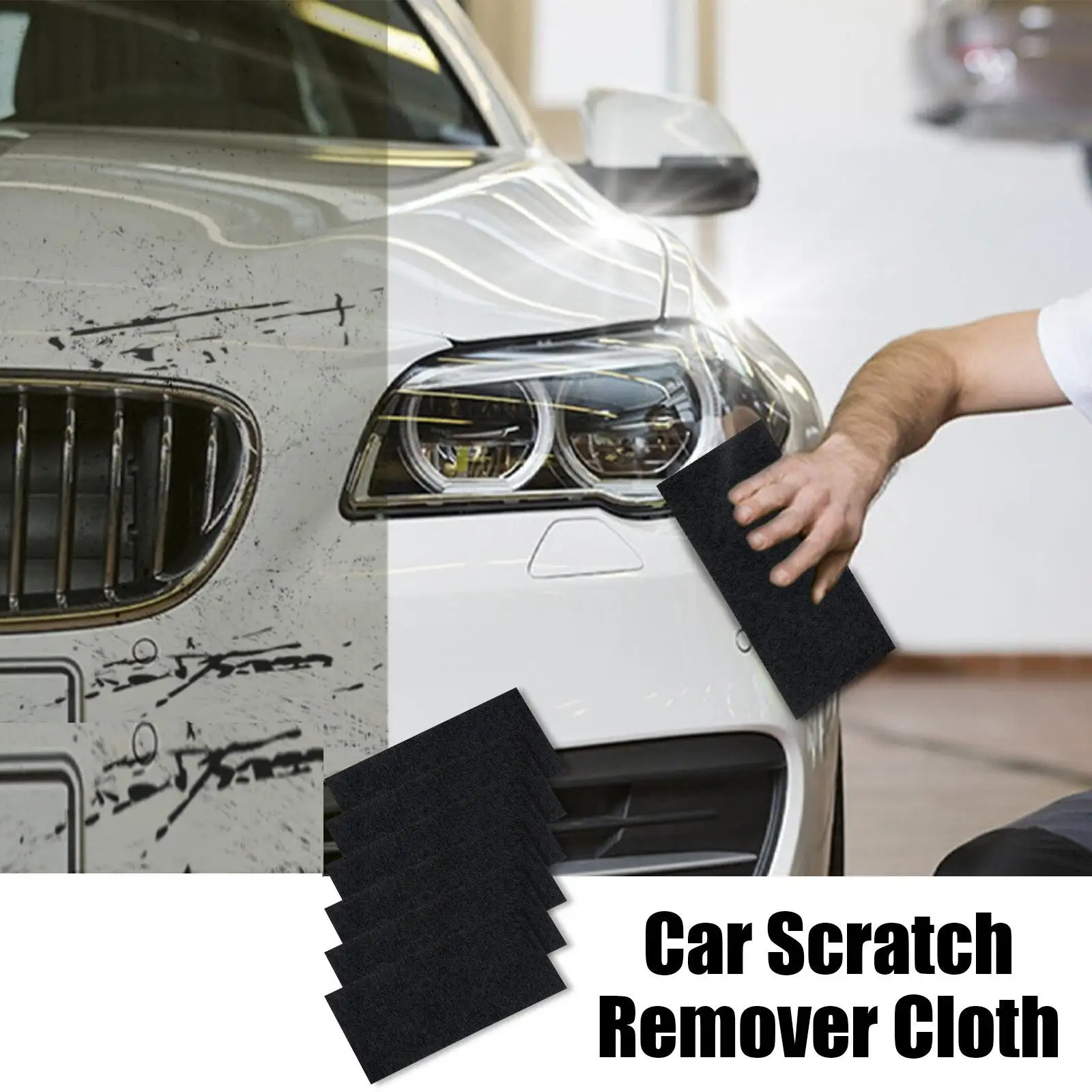 6 шт. тряпка для мгновенной полировки автомобильных царапин 8 х4 дюйма |