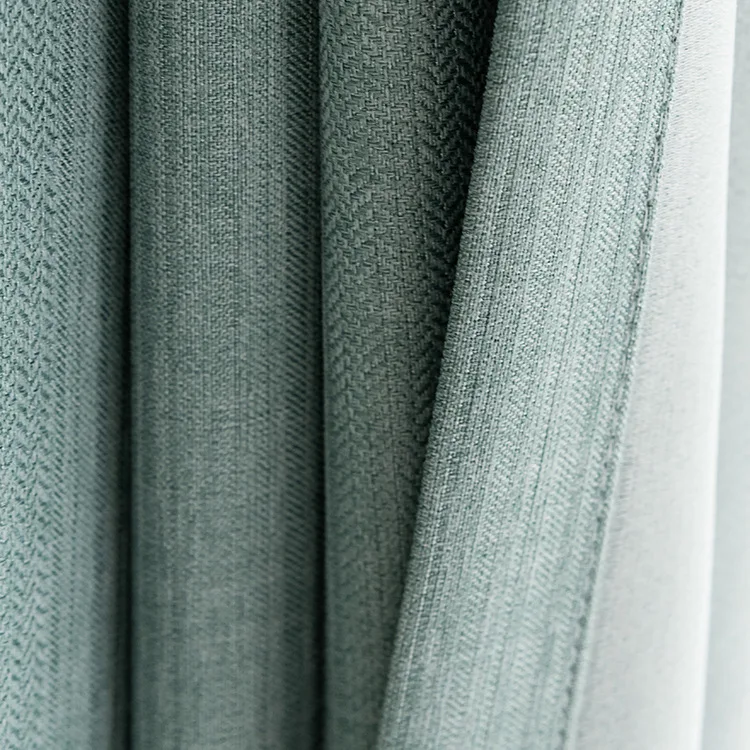 

Light Curtains for Living Dining Room Bedroom Luxury Blackout Curtain Stripe Solid Color Yanxingyu