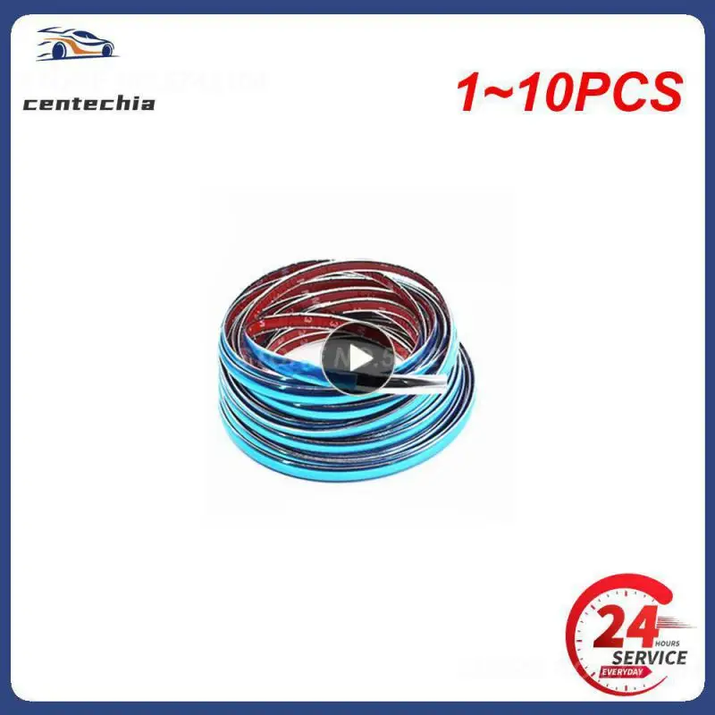 

1 ~ 10 шт. наружная хромированная полоса для кузова автомобиля, бампер, автомобильная дверь, ФотоСтиль, отделка, автомобильная лампа, наклейка, оконная отделка автомобиля