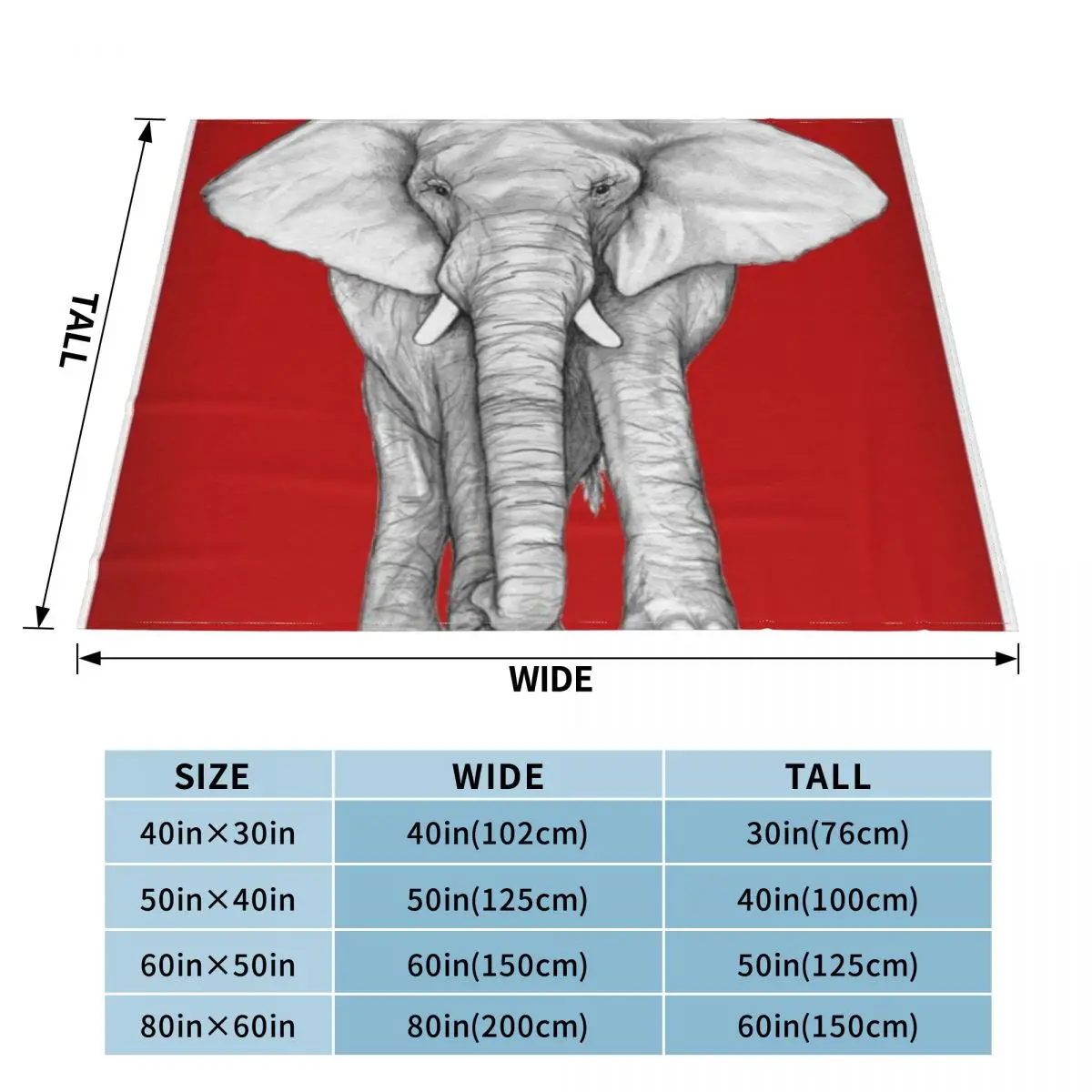 Малиновый слон ультра-мягкое Флисовое одеяло