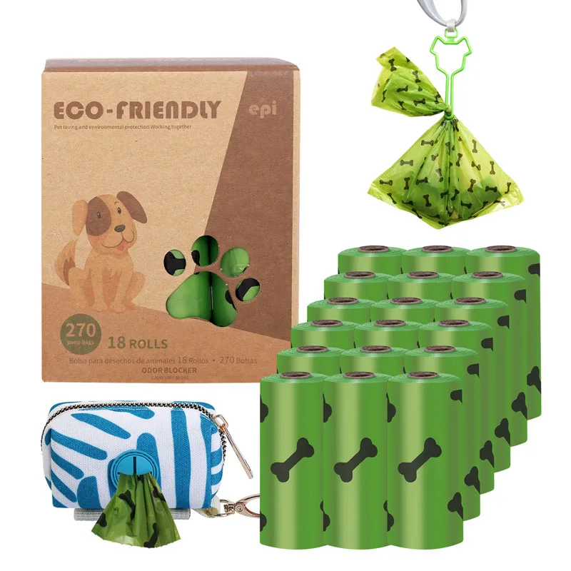 

Biodegradable Pet Dog Poop Bag Zero Waste Dog Pooper Bags Paw Doggy Litter Poop Bag Dispenser Pets Products For Dogs