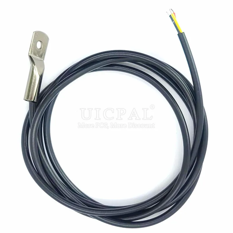 

Датчик температуры DS18B20, водонепроницаемый пылезащитный датчик, кабель длины 1 м, зонд из нержавеющей стали 304, 6*30 мм, внешний диаметр 3,0 мм