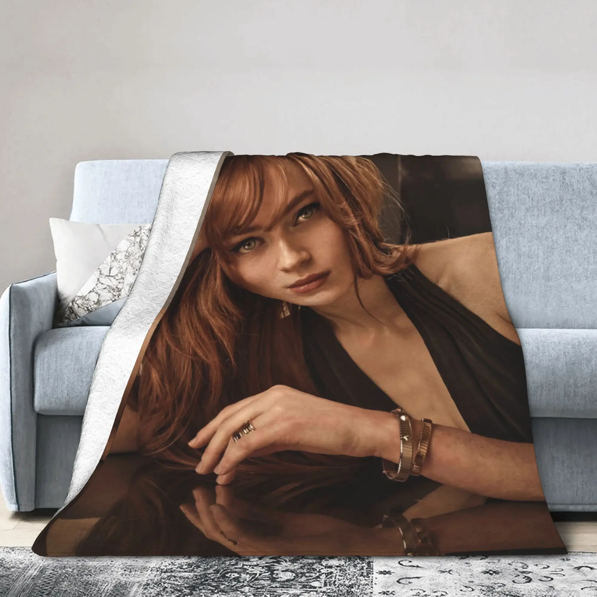 Фото Пледы Sadies Sinks Accessories из супермягкого кораллового флиса, плюшевые покрывала для отдыха. №4