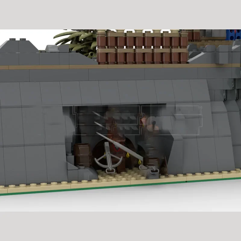 Фото Новые строительные блоки Moc, модель средневековой архитектуры, часовая башня, модульные строительные блоки, подарок, детские игрушки, набор для сборки «сделай сам» №3