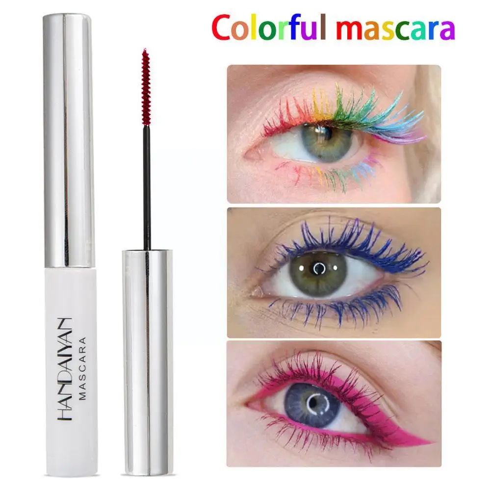 

Colorful Eyelash Mascara Waterproof Eye Lashes Extension Green Colors Cosplay White Cosmetic Lengthen Curling R3T8