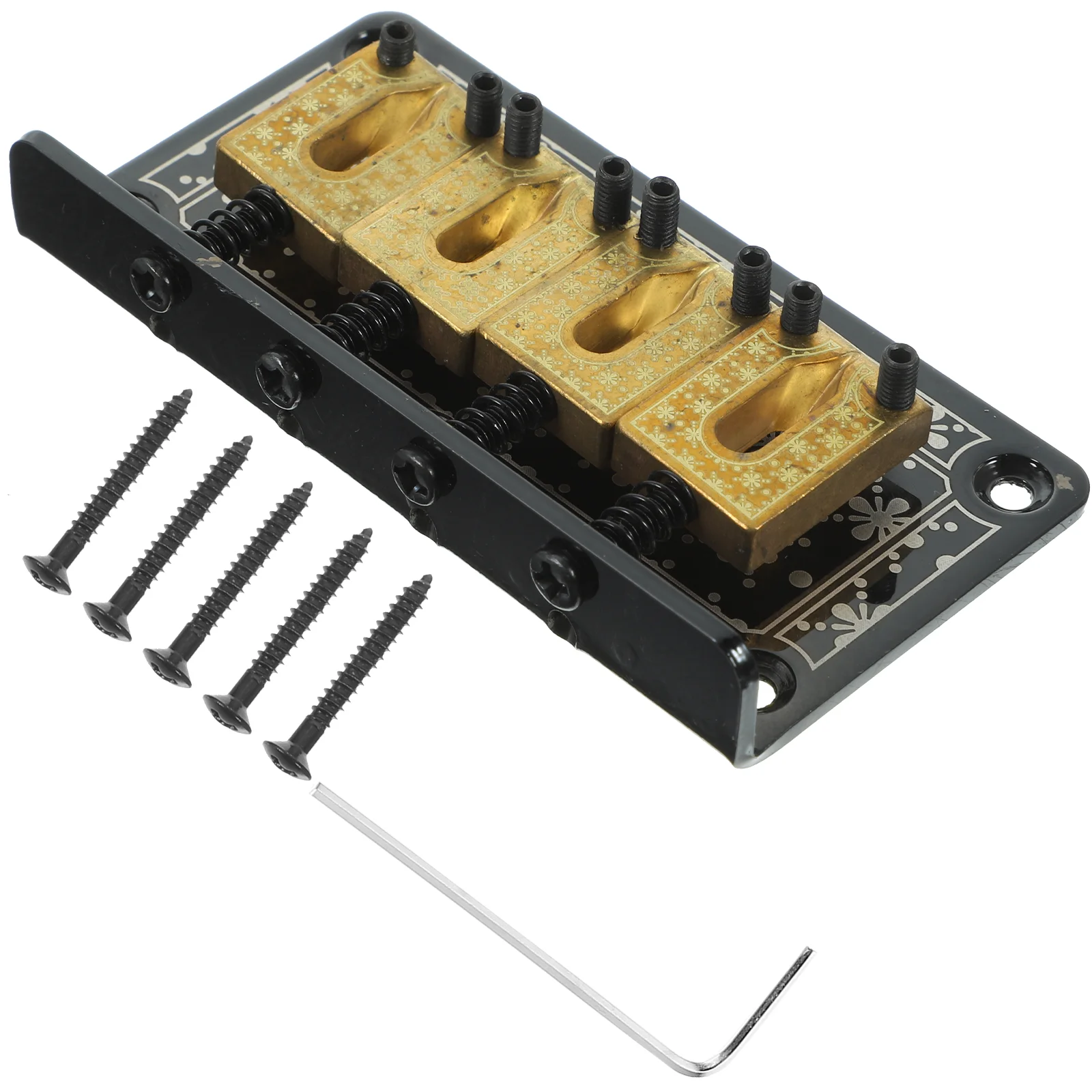 4-струнный винтажный бридж с фиксированным хвостовиком набор мостов винтами и